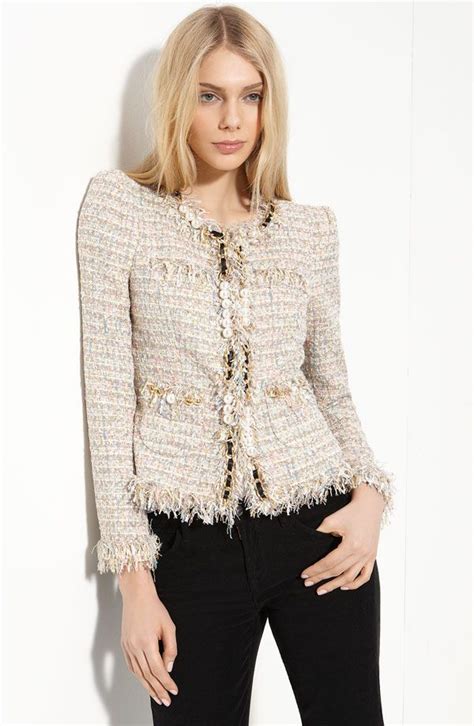 faux chanel tweed jacket|best boucle tweed jacket.